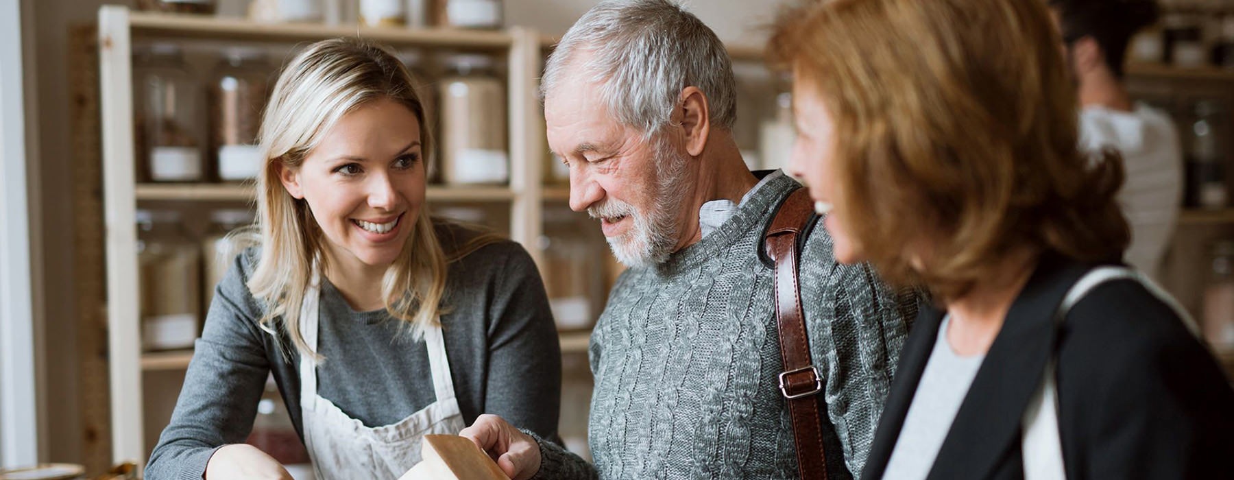 a few people shopping together